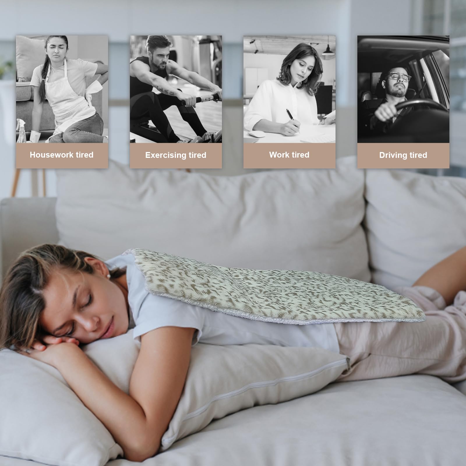UNOWIX 12x24-inch heating pad provides full-body coverage for back and neck comfort