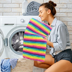 Rainbow stripes design on UNOWIX heating pad