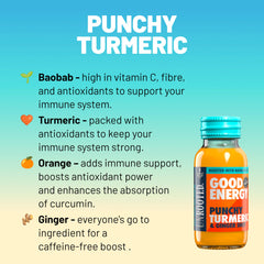 Unrooted Good Energy Shot baobab close-up, fiber-rich support for gut comfort.