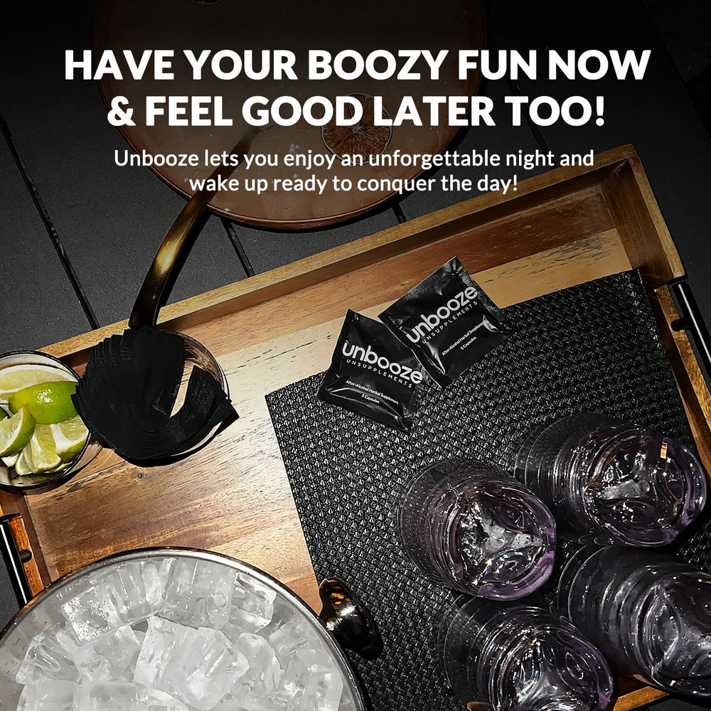 Unsupplements Unbooze lifestyle display for versatile use at events.