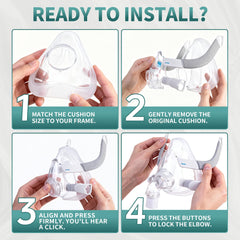 Unsvorns replacement cushion pack for AirFit F20 Medium helps reduce waste and extend mask life.