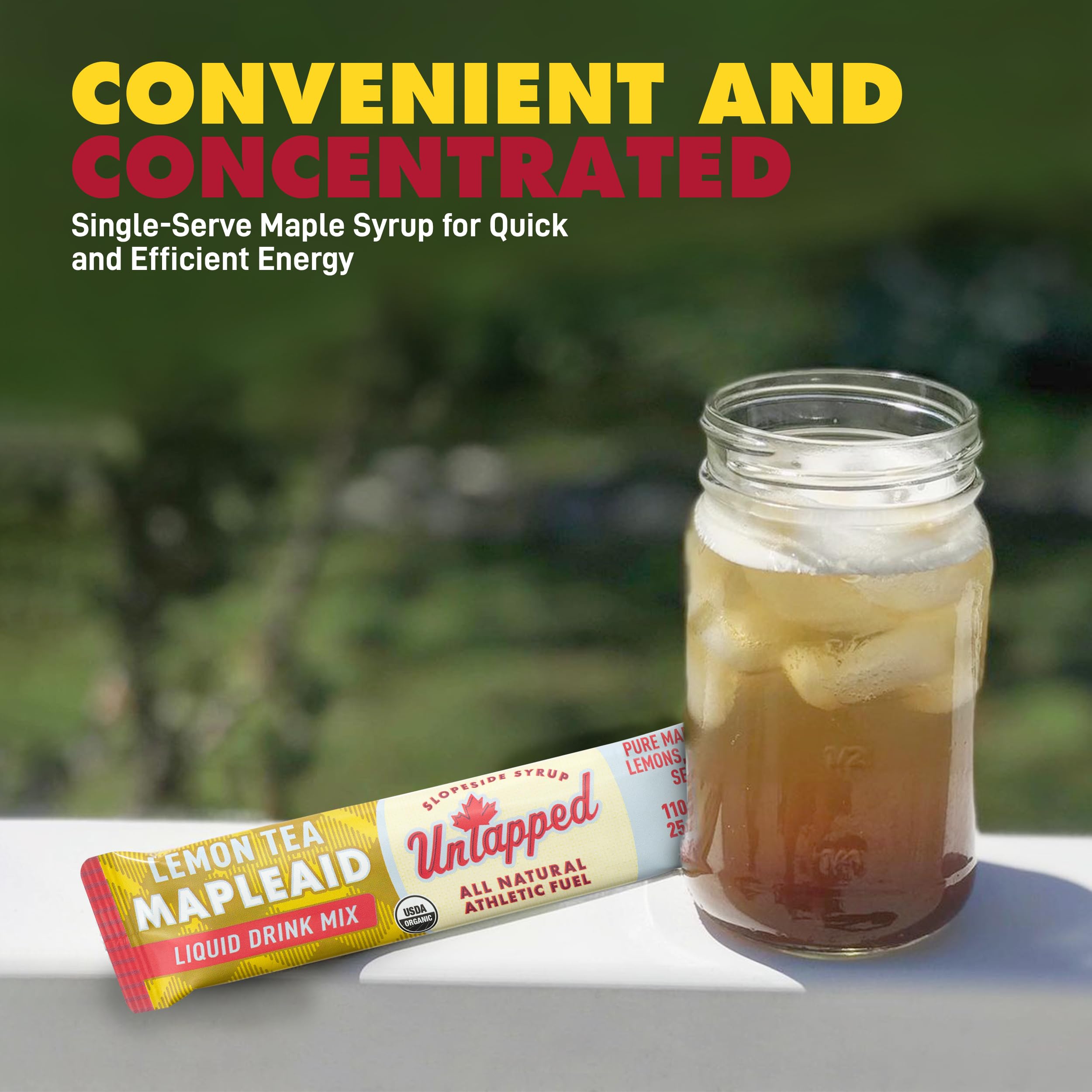 Untapped Lemon Tea Mapleaid sustainably sourced Vermont maple, supporting responsible farming.
