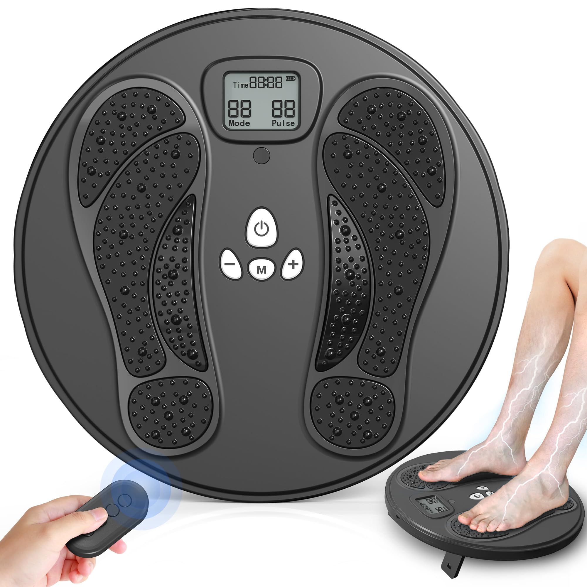 Uoboo foot massager showing neuropathy pulse for targeted foot comfort