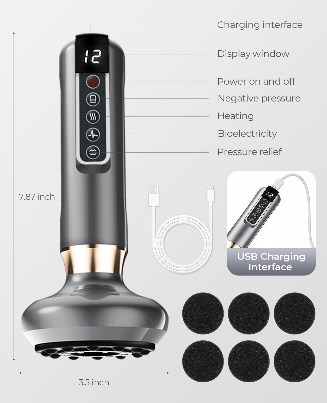 Uojojop cupping device portable home spa tool for quick self care anywhere.