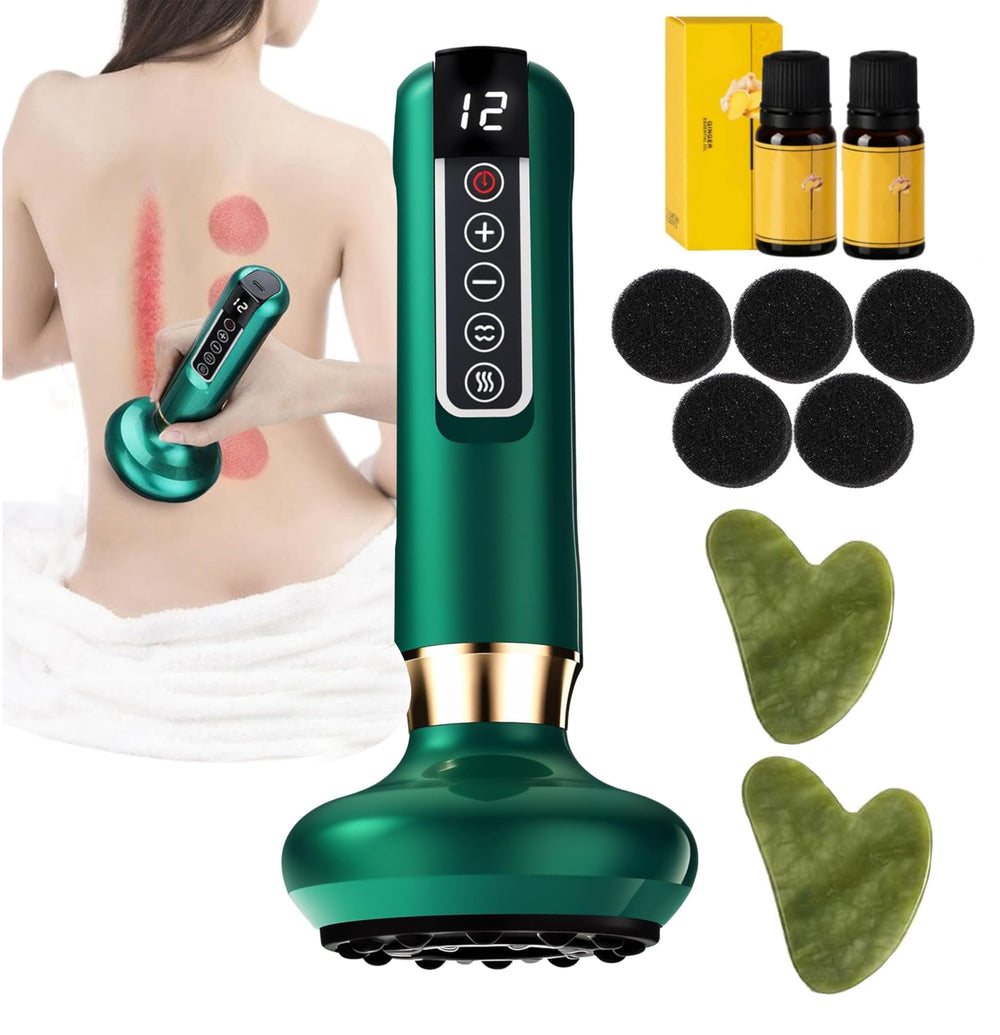 Uojojop intelligent massage tool front view showing compact on-the-go relief.