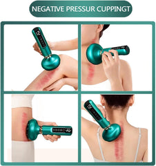Uojojop one-button air release emphasized for painless cupping.