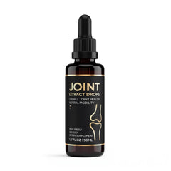 UOZXIL Herbal Joint Care Drops bottle with label, highlighting plant-based support