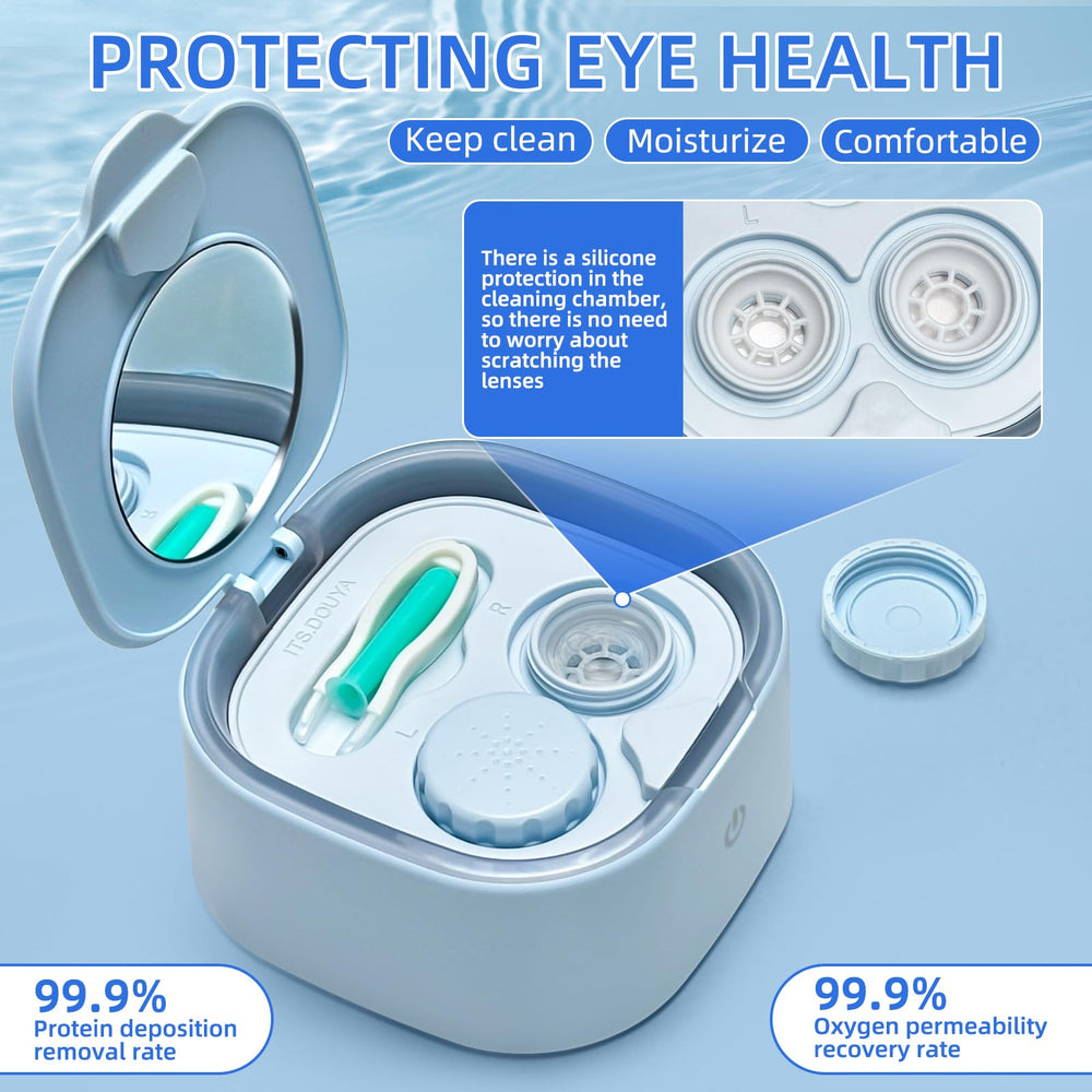 Compact UpaClaire scleral lens cleaner ideal for home and travel