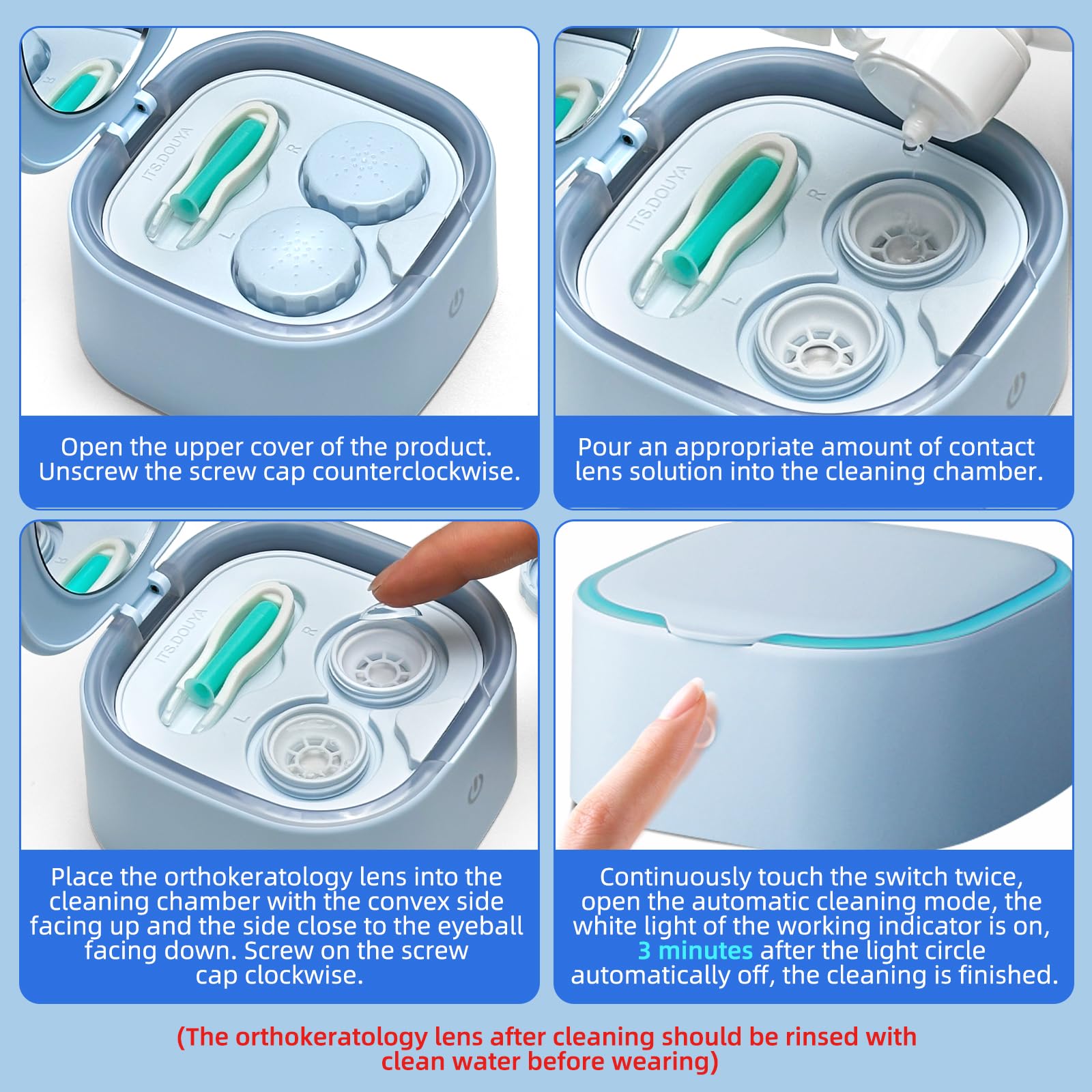 UpaClaire cleans keratoconus, OK and RGP lenses with versatile compatibility
