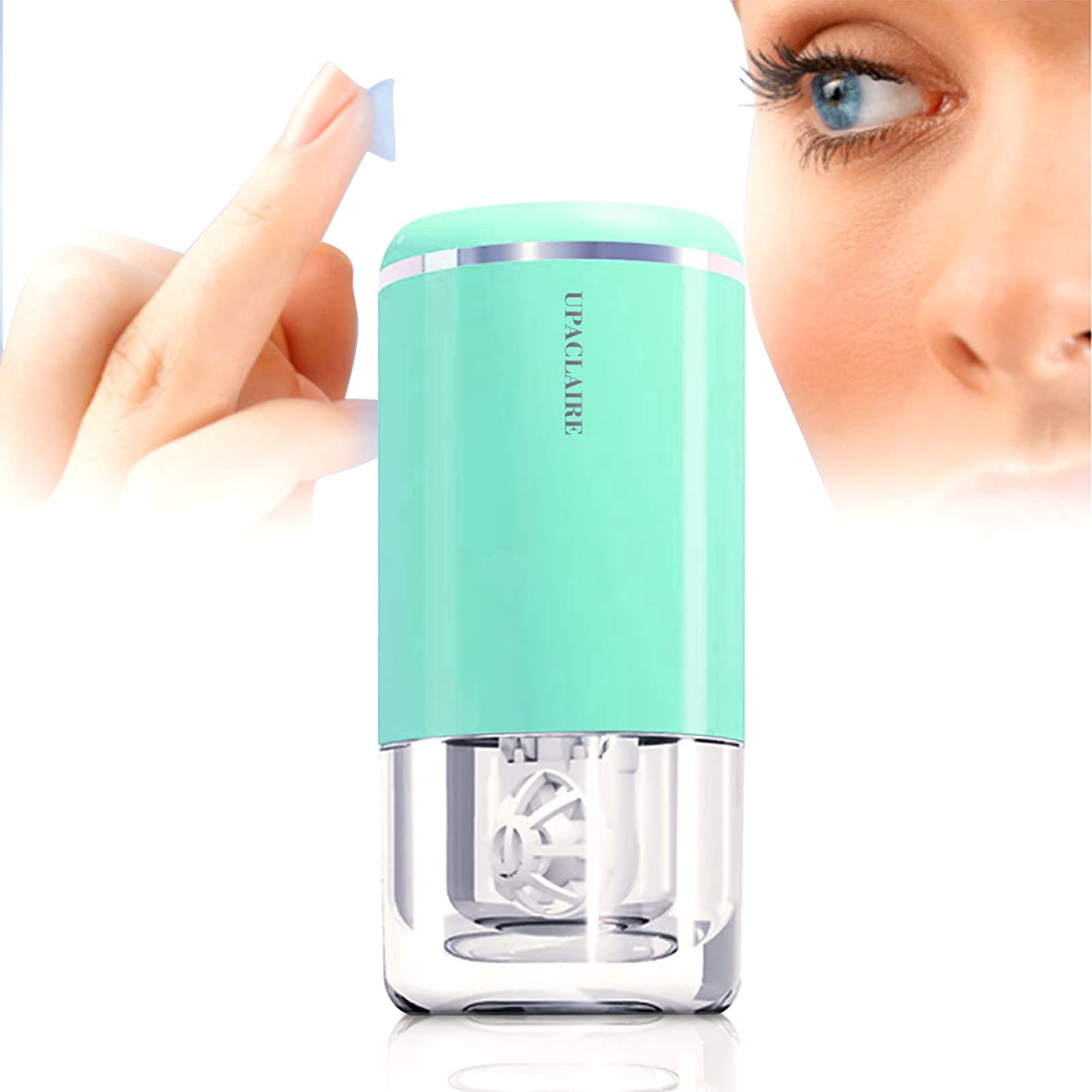 UpaClaire ultrasonic cleaner safe lenses usage, protects lens integrity during cleaning.