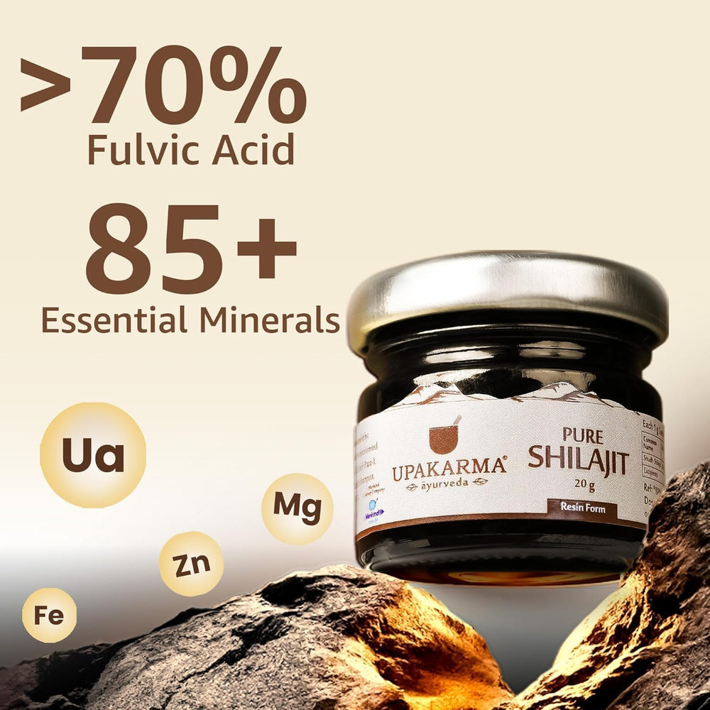 Shilajit Resin on a spoon demonstrating easy dosage