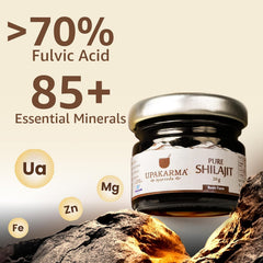 Shilajit Resin on a spoon demonstrating easy dosage