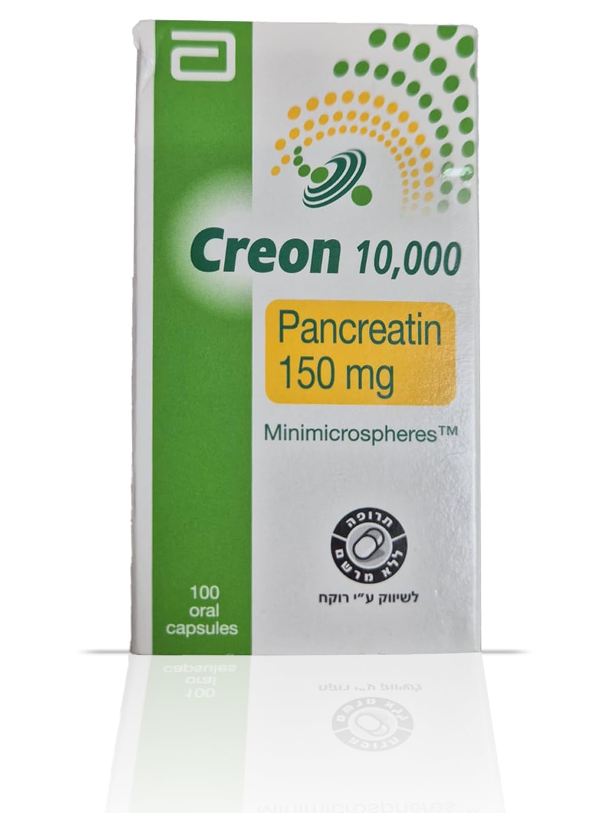 UPAX Creon 10,000 enteric-coated capsules for digestive support