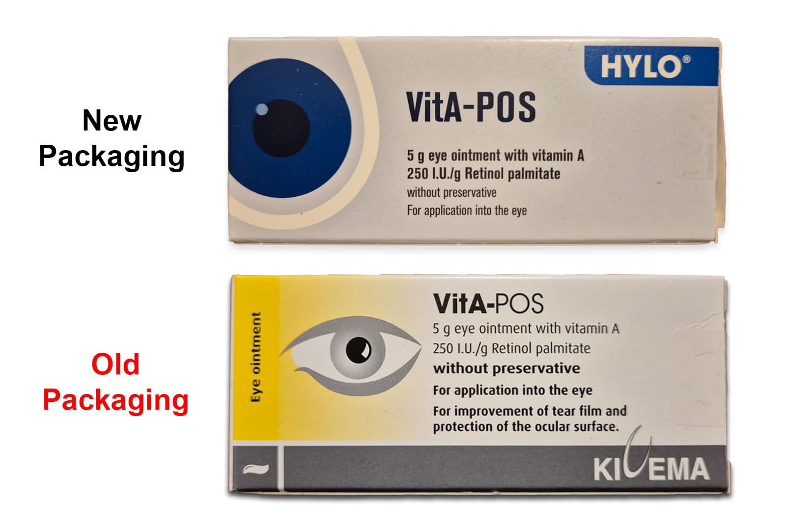 Close-up of the ointment texture showing a soft, creamy consistency for eye use.
