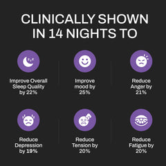 Upgraded Formulas 8-Hour Sleep label front showing key features.