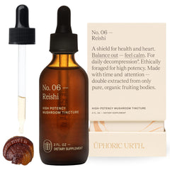 UPHORIC URTH Reishi double extract bottle pour showing quick absorption and versatility