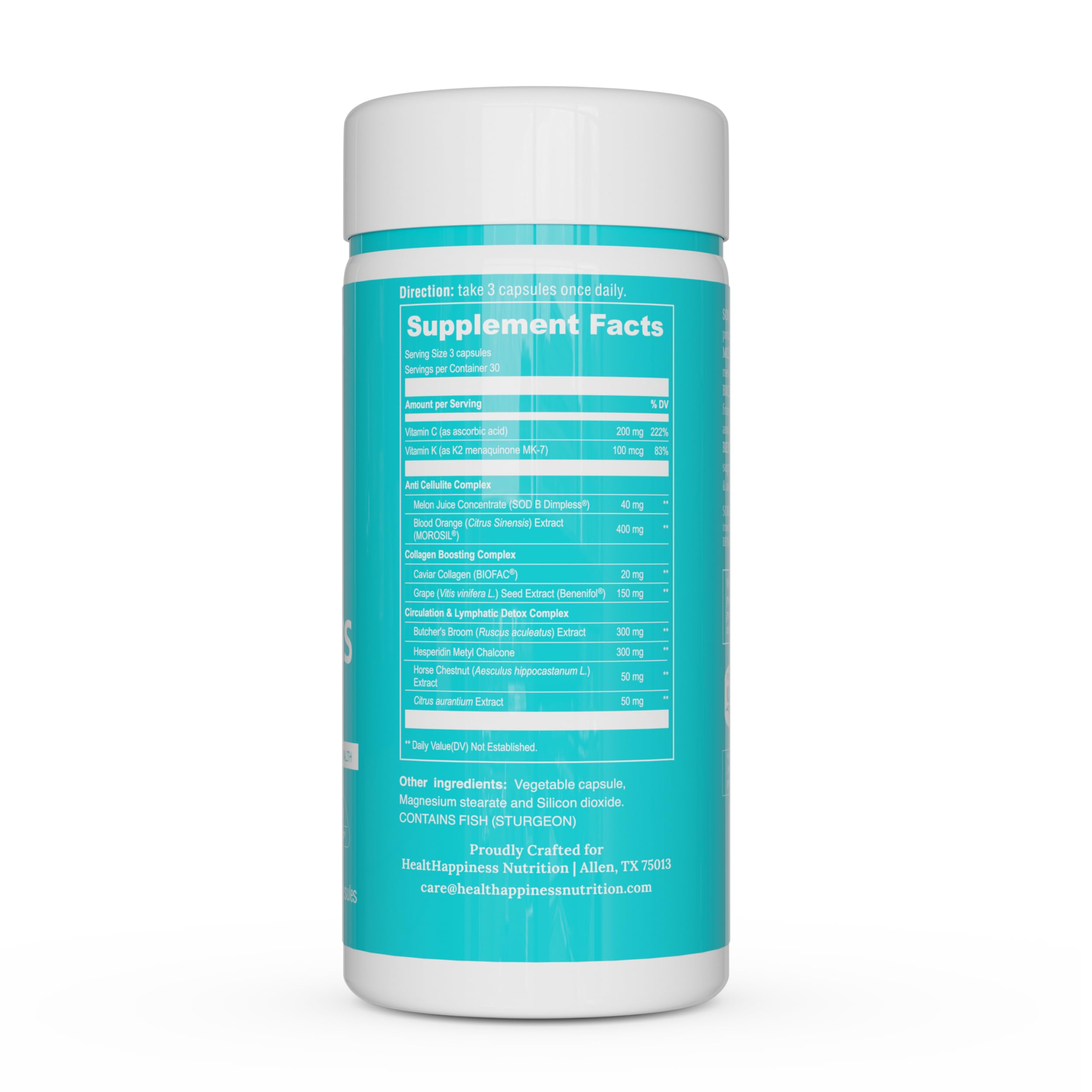 UpNourish circulation support bottle highlights healthy blood flow