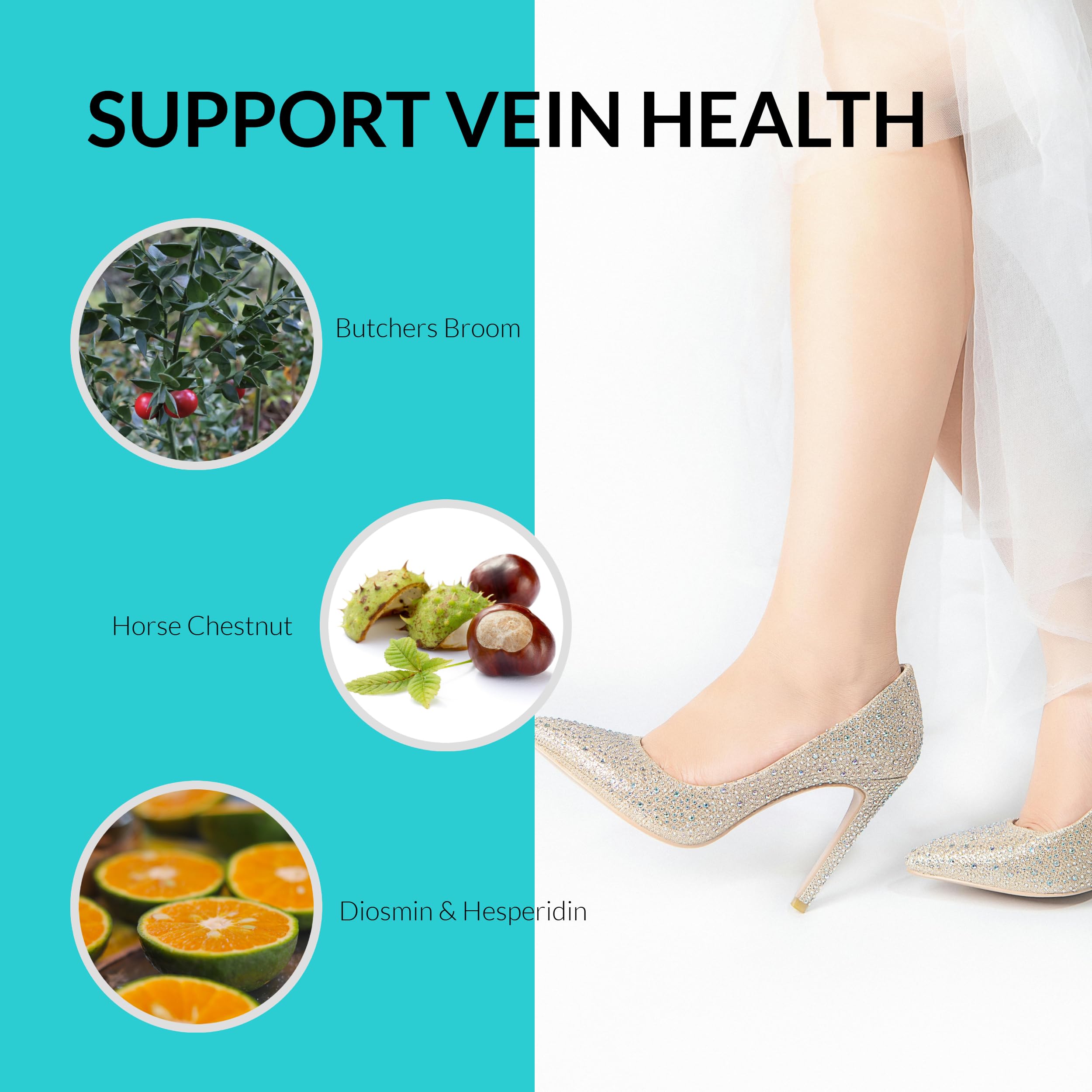 UpNourish diosmin and hesperidin blend capsules aiding circulation