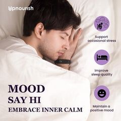 UpNourish night-relax scene suggesting calm mood and restful night potential.