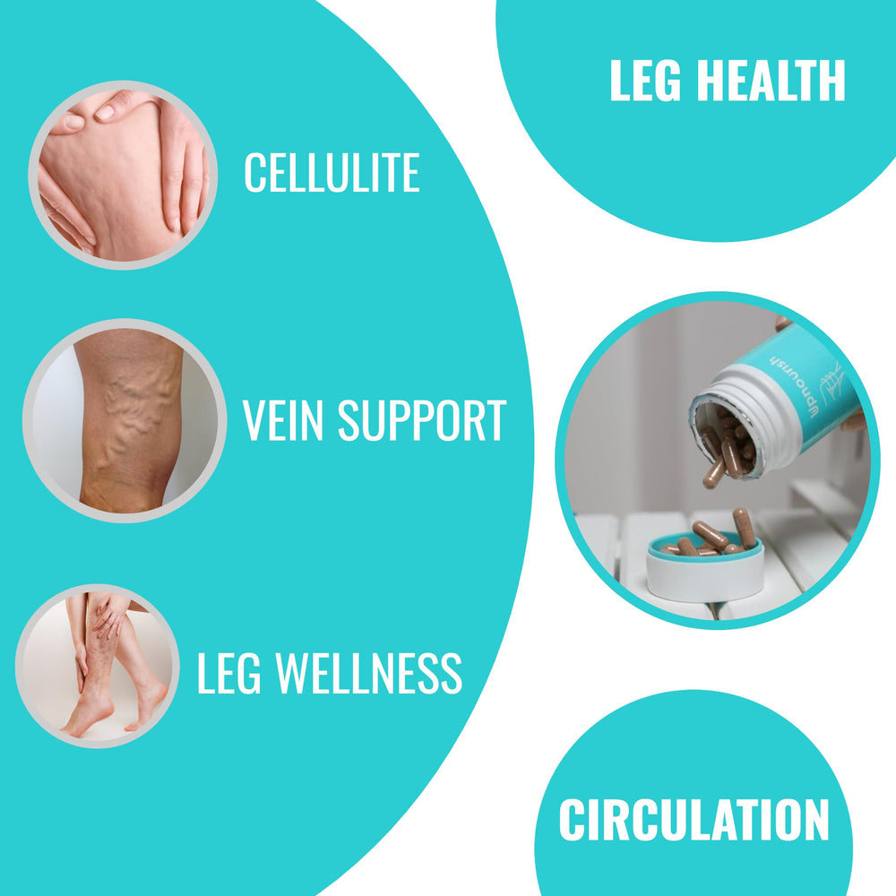 UpNourish vein health capsules pack for daily circulation support