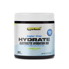 Uppermost Hydrate front packaging highlights zero sugar hydration for daily balance.