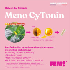 Upsa FEM Meno capsules close-up highlighting smooth, easy-to-swallow texture
