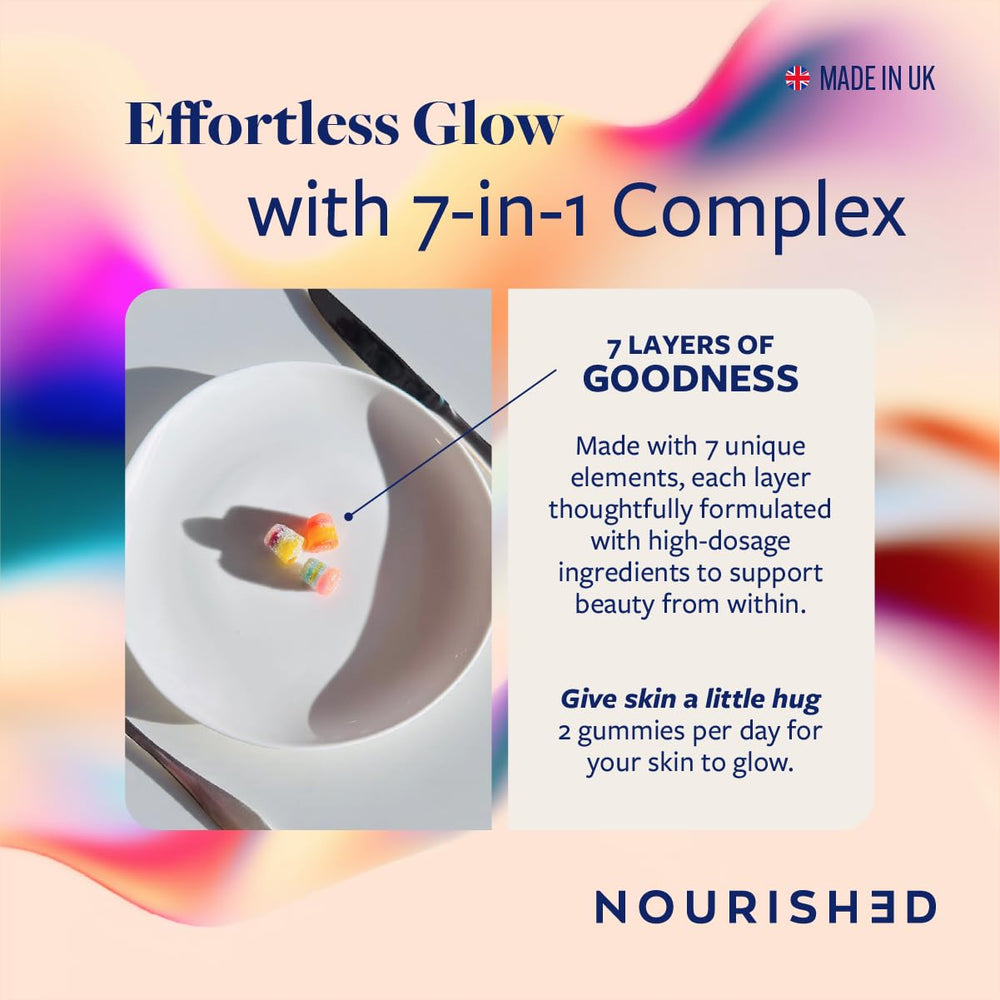 Upsa Nourished Collagen capsule pour shot suggesting easy daily intake.