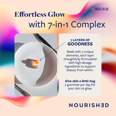 Upsa Nourished Collagen capsule pour shot suggesting easy daily intake.