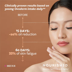 Upsa Nourished Collagen Skin Glow vitamin C label signals antioxidant-friendly nourishment.