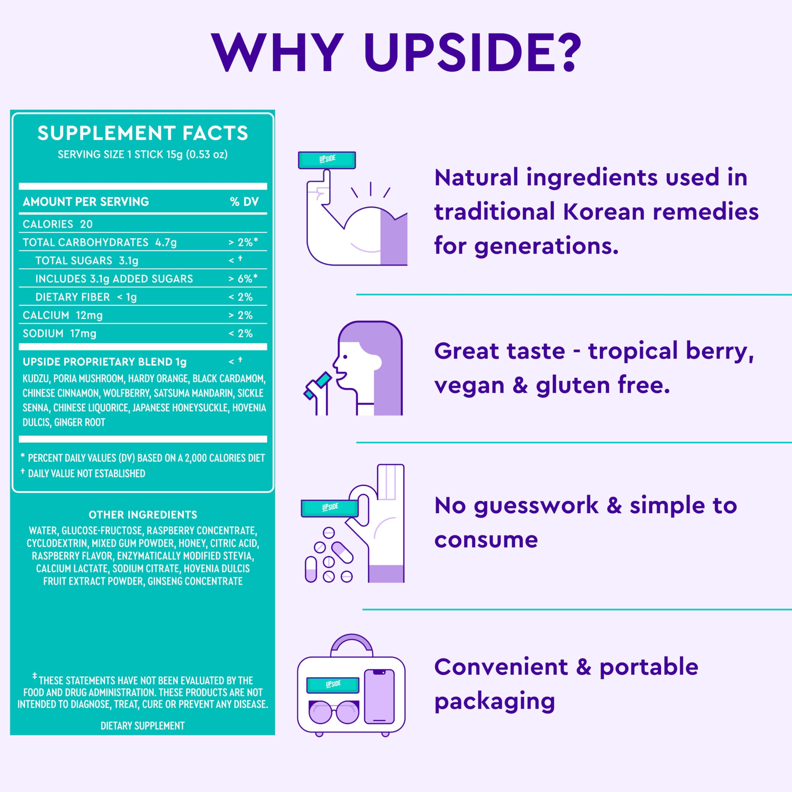 UPSIDE jelly sticks on-the-go single-serving packets ideal for travel and events