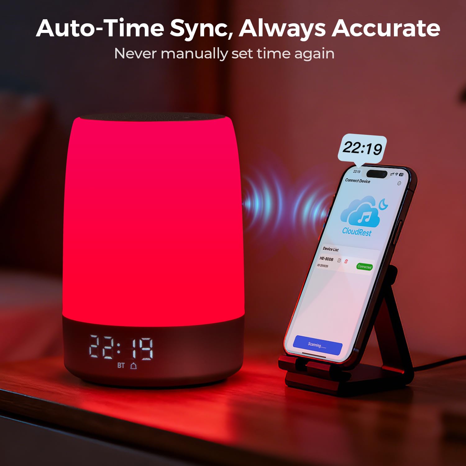 Uptimus Bedroom setup featuring battery backup for flexibility