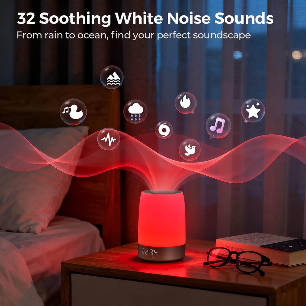Uptimus Sleep Sound Machine with 32 sounds library for calm nights