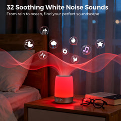 Uptimus Sleep Sound Machine with 32 sounds library for calm nights