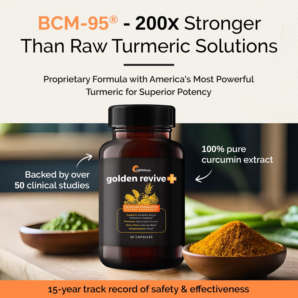 Boswellia-quercetin-blend in Golden Revive Plus supports ligaments and tendons