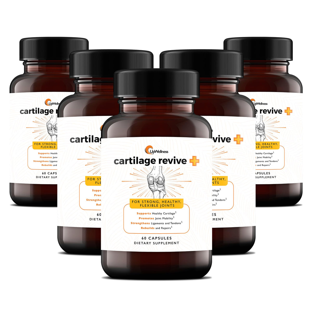 UpWellness Cartilage Revive bottle front for joint support.