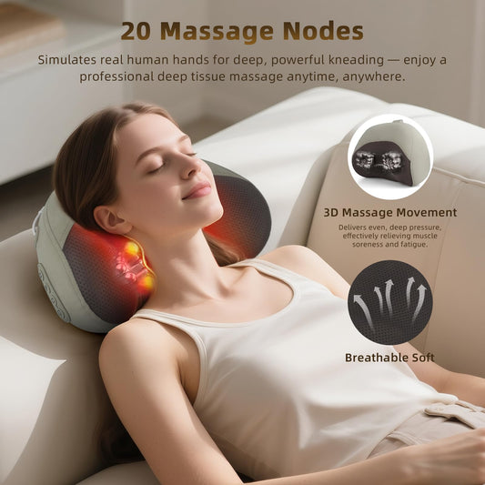 UQHH ergonomic cervical neck pillow supports posture and neck comfort.