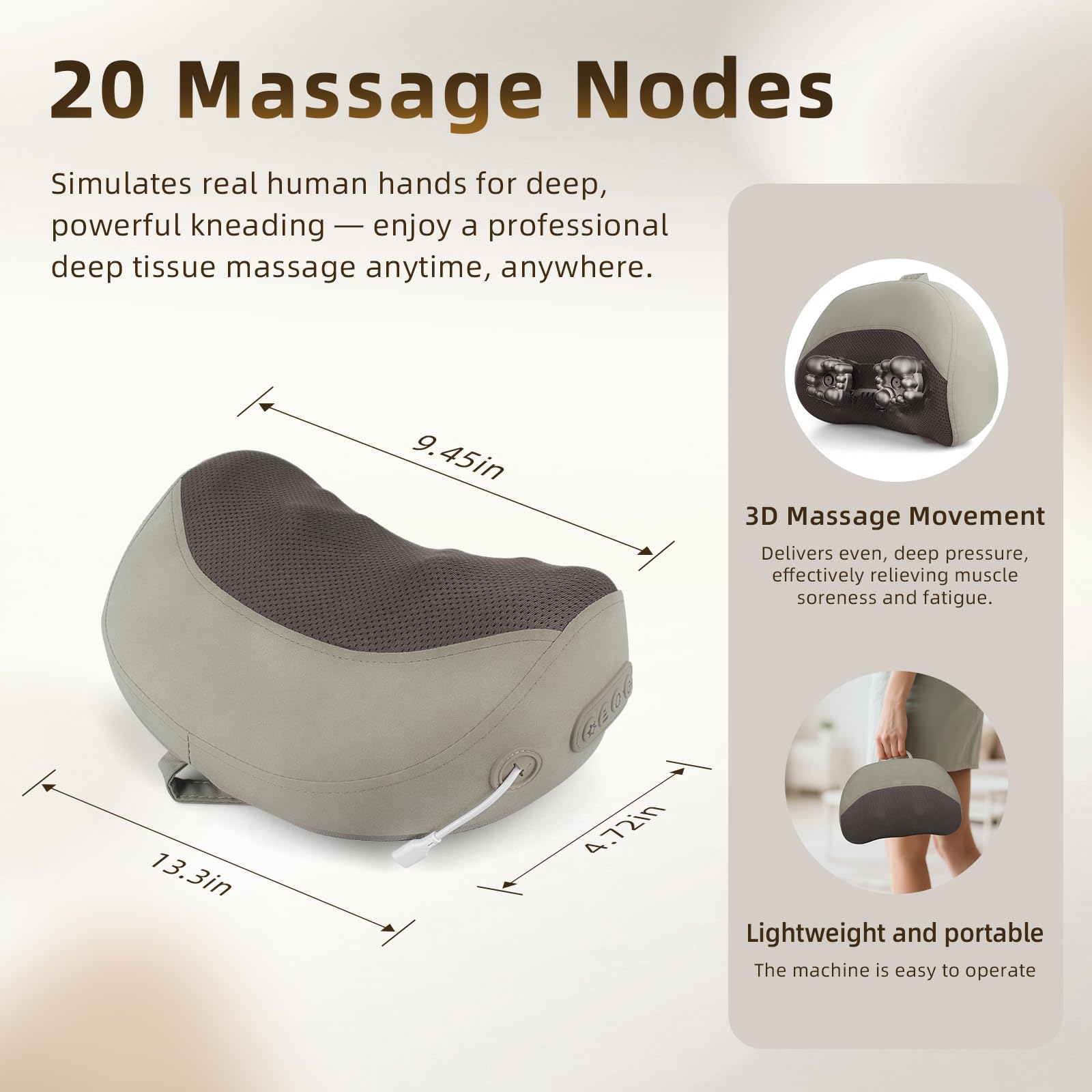 UQHH gift-ready back relief pillow suitable for friends and family.
