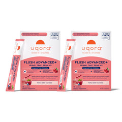 Uqora Flush Advanced+ packets front view highlighting daily use