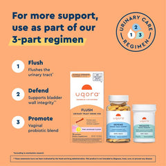 Packaging shows a convenient two-pack of Uqora Flush