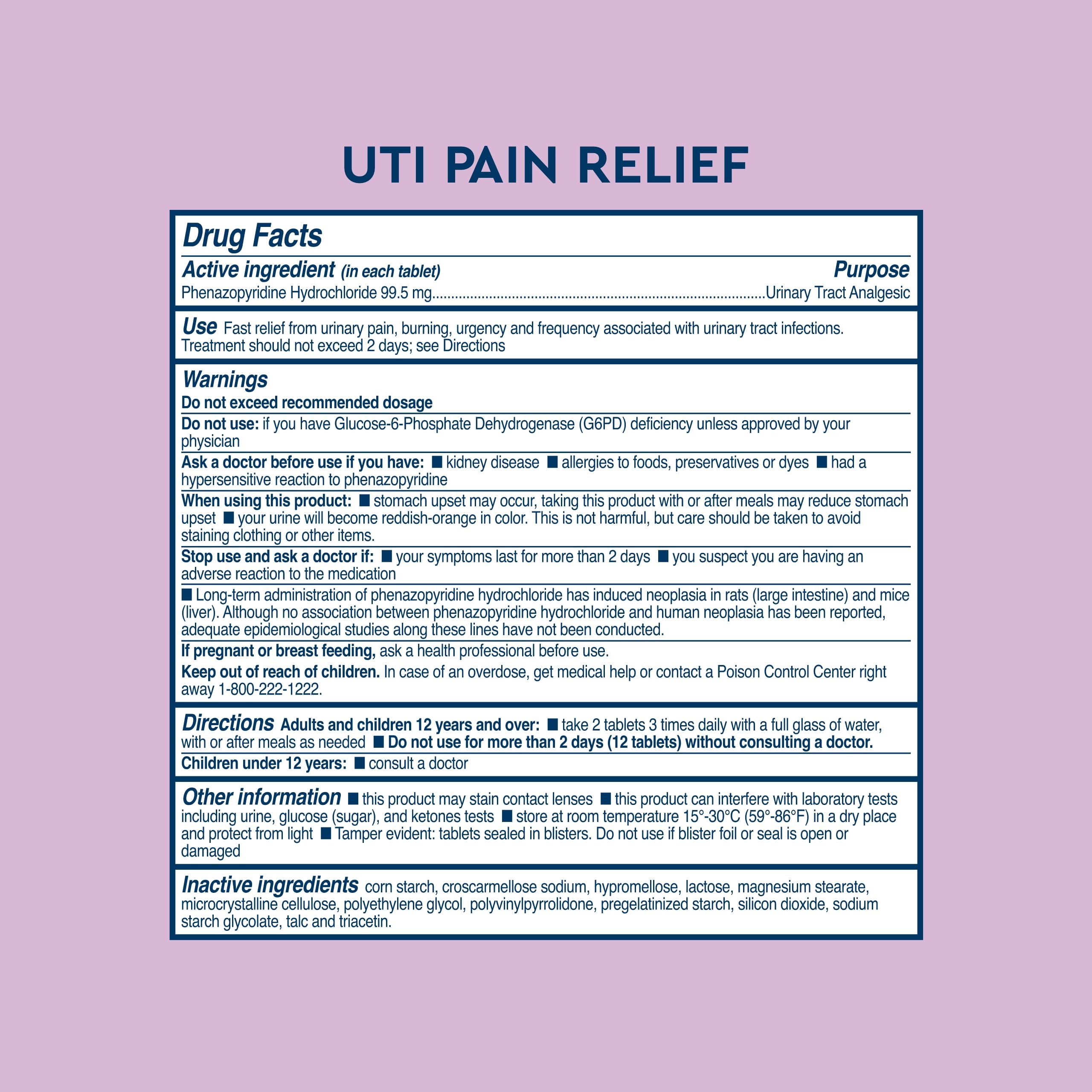 Uqora UTI Emergency Kit infection control tablets support early management.