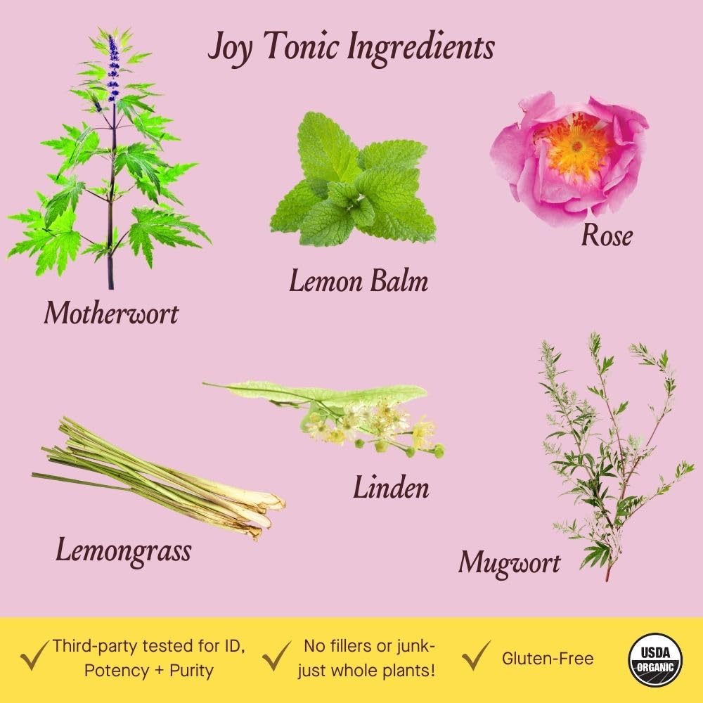 Urban Moonshine Joy Tonic on shelf display emphasizes organic blend
