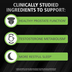 Urinozinc Plus capsules with beta-sitosterol and saw palmetto for urinary comfort.