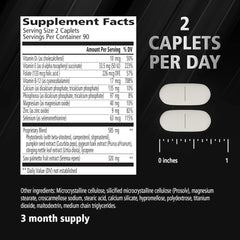 Urinozinc Plus caplets in blister pack for everyday use.