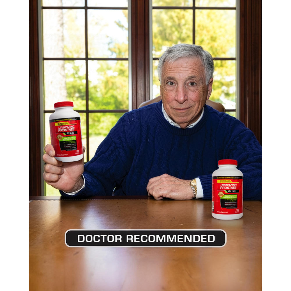 Urinozinc Plus ingredients: vitamin D and lycopene.
