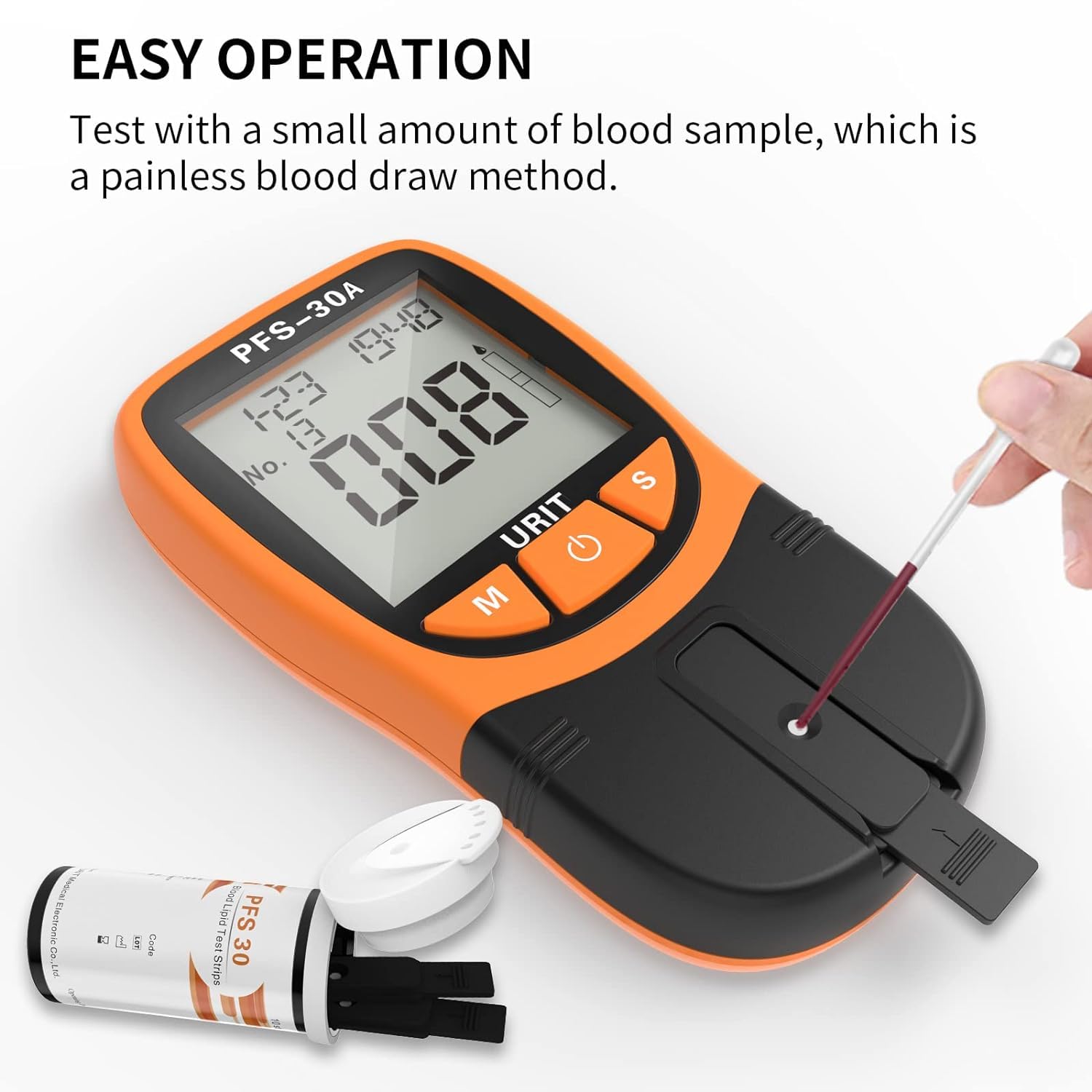 URIT cholesterol test strips pack ready for at-home testing