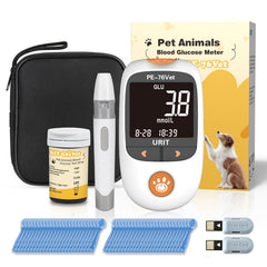 URIT glucose meter kit for dogs and cats measuring at home for quick pet glucose checks.