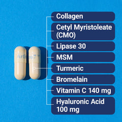 Arthro-7 Sport ingredient list close-up highlighting AR7 blend for joints