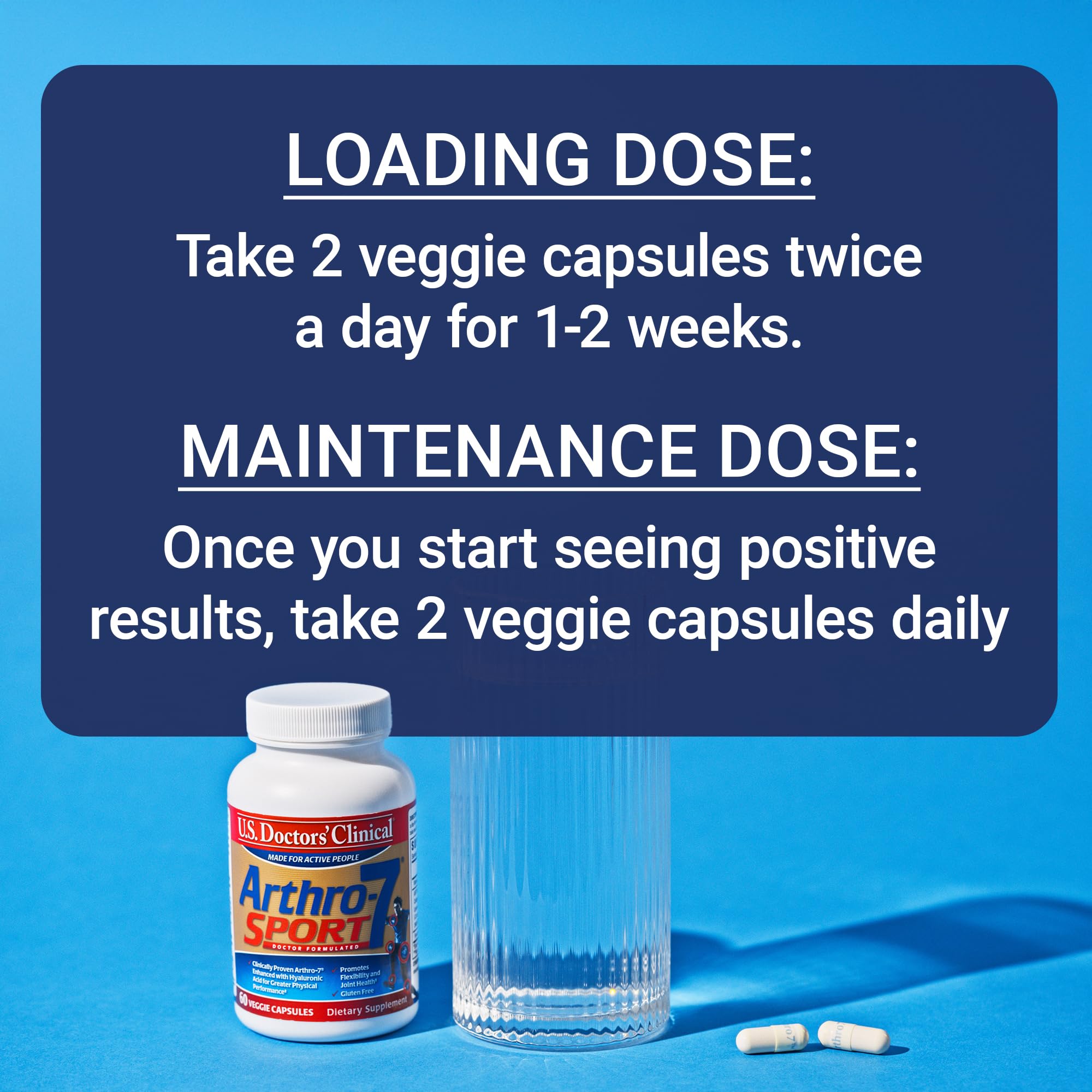 Arthro-7 Sport label close-up featuring collagen and vitamin C for connective tissue
