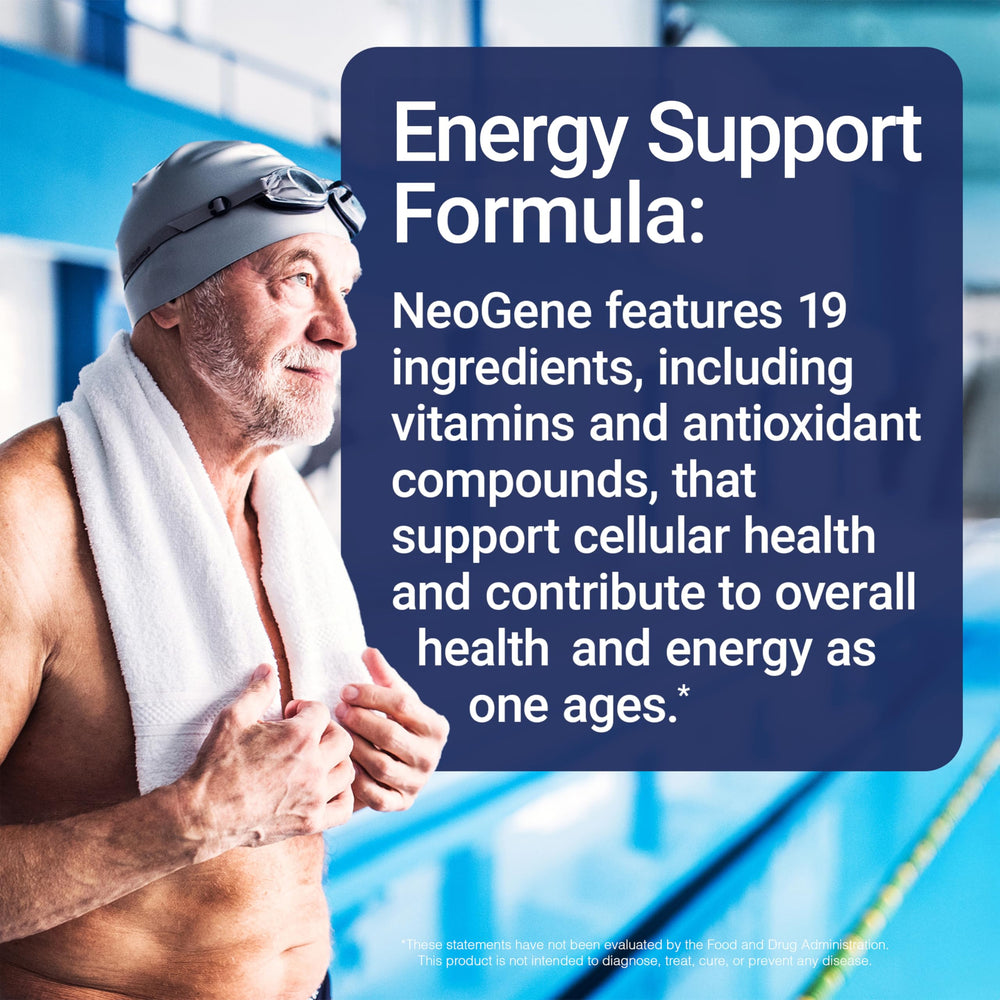 NeoGene dosage instruction showing two tablets per day