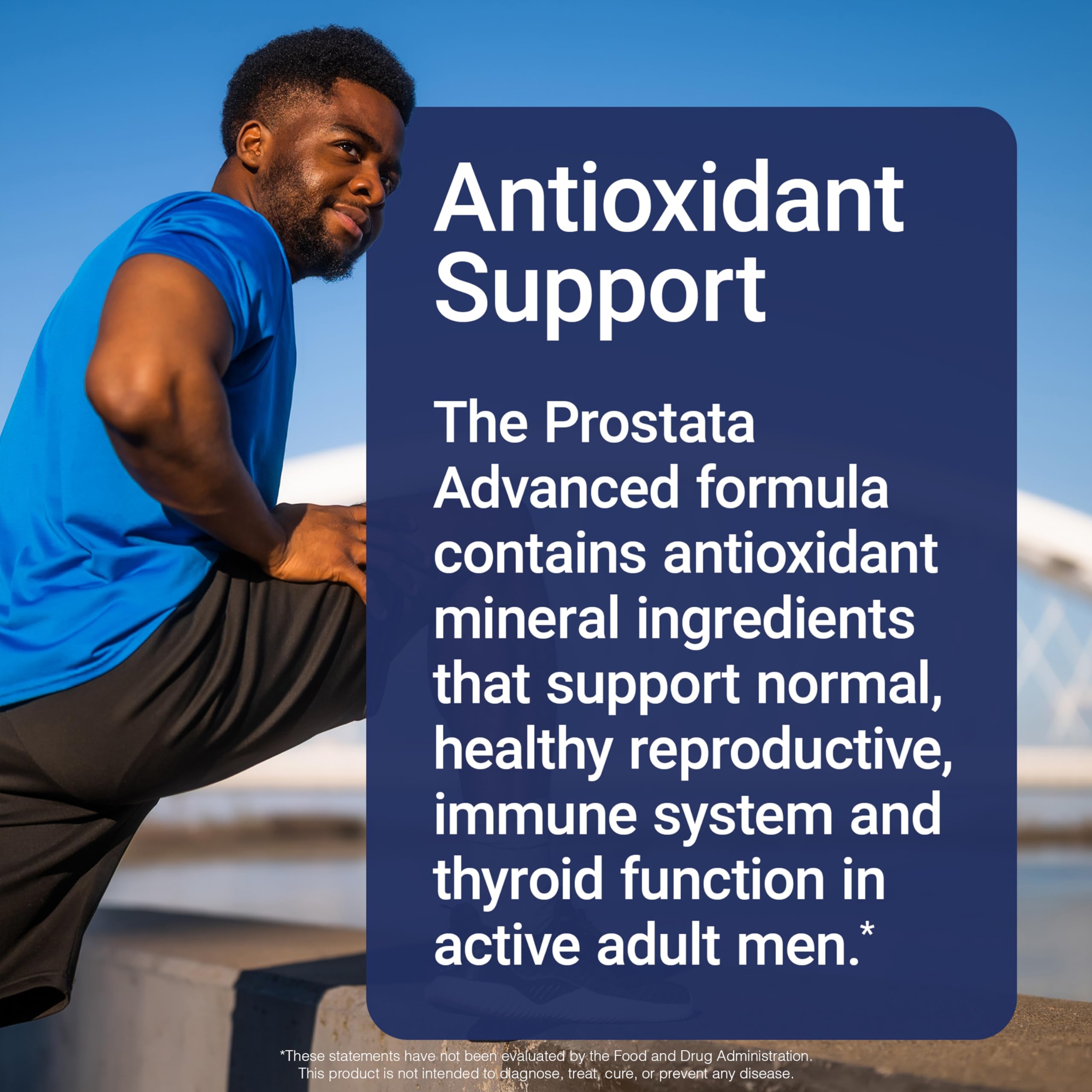US Doctors' Clinical Prostata Advanced daily routine with glass of water.